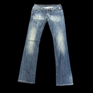 Replay Women’s Faded Blue Straight Leg Jeans